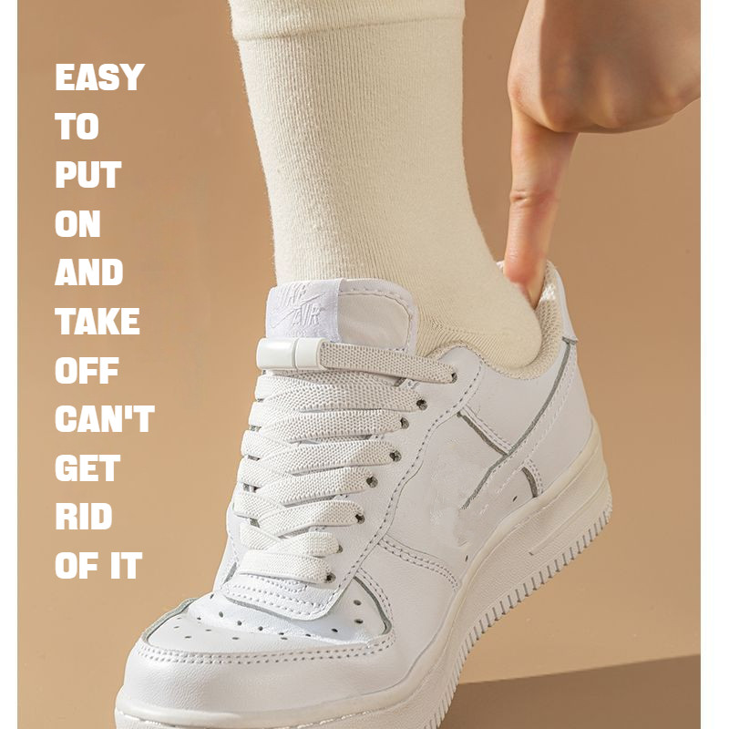 弾性靴ひもスニーカーブーツ磁気ロック靴ひもネクタイなしフラッ - Sneaker Care Accessories のレビューと価格